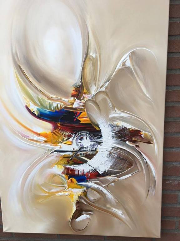 Gena - Abstract. Acrylverf op doek - 2017 - Gesigneerd. kopen? Bied vanaf 150!