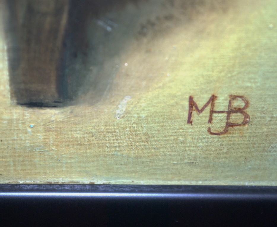 kleine vogel - met onbekend monogram - olieverf op paneel kopen? Bied vanaf 1!