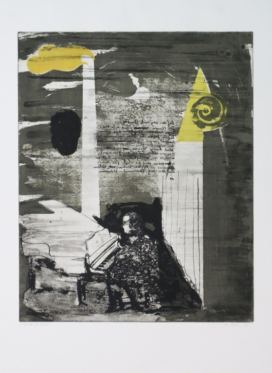 Peter Bes: Ets en aquatint, Helmut spielt Schubert kopen? Bied vanaf 1!