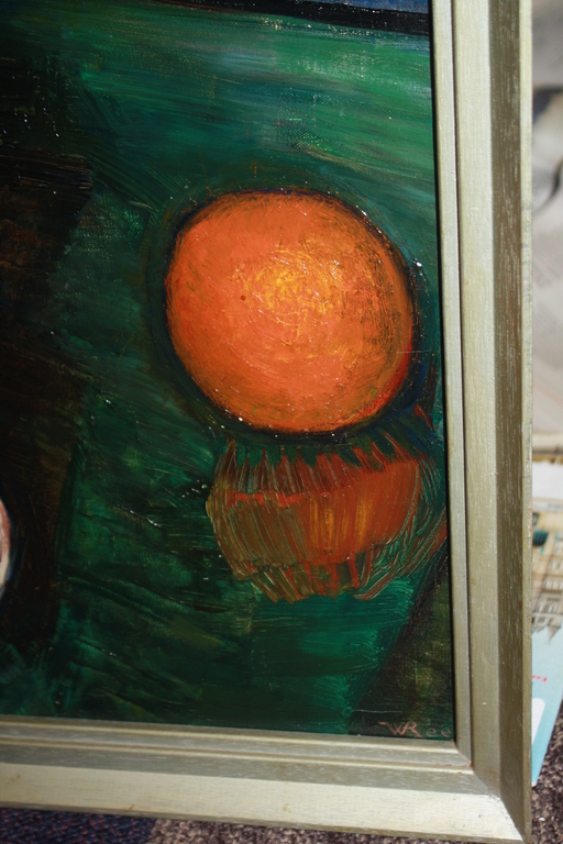 WILLEM REES -BLOEMEN EN EEN SINAASAPPEL - NAIVE KUNST kopen? Bied vanaf 200!