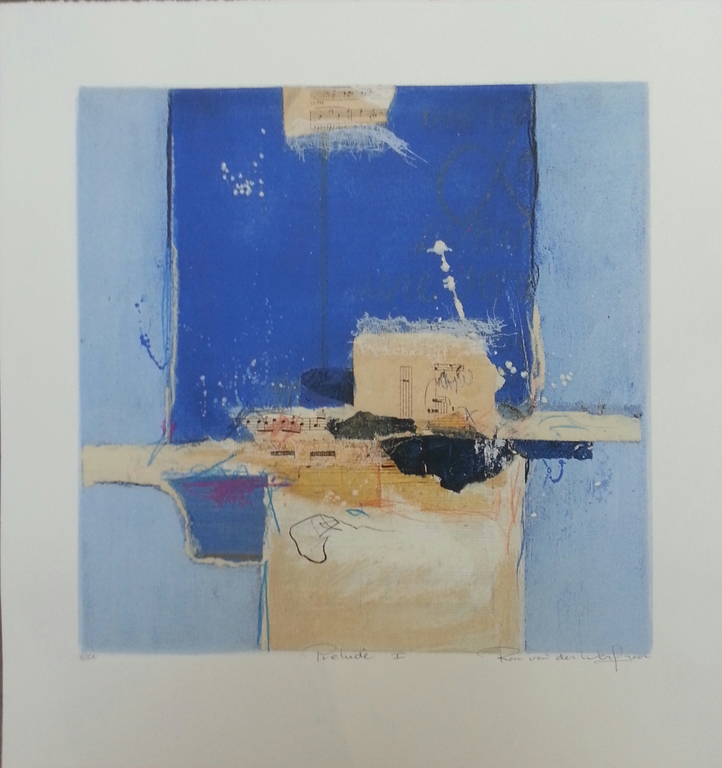 Ron van der Werf, zeefdruk op papier, titel:" Prelude I" kopen? Bied vanaf 40!