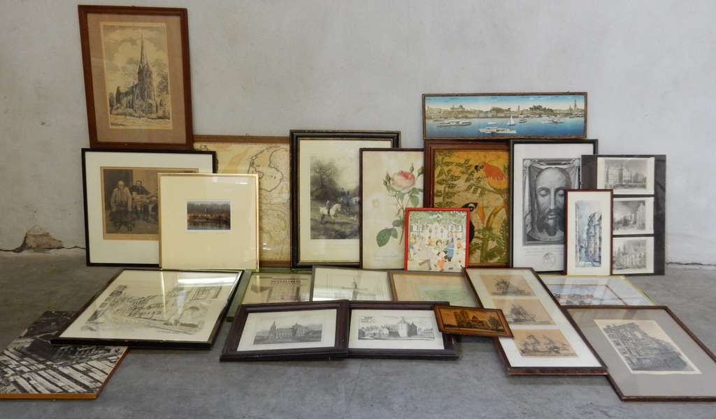 Louis Landre (1875-1952) - litho Amsterdam + 22 ander grafiek kopen? Bied vanaf 1!