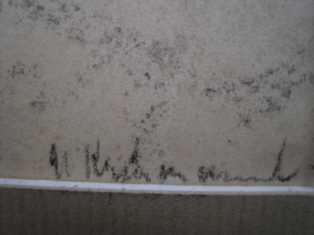 Fraai ca. 1930 gesigneerde houtskooltekening  kopen? Bied vanaf 1!