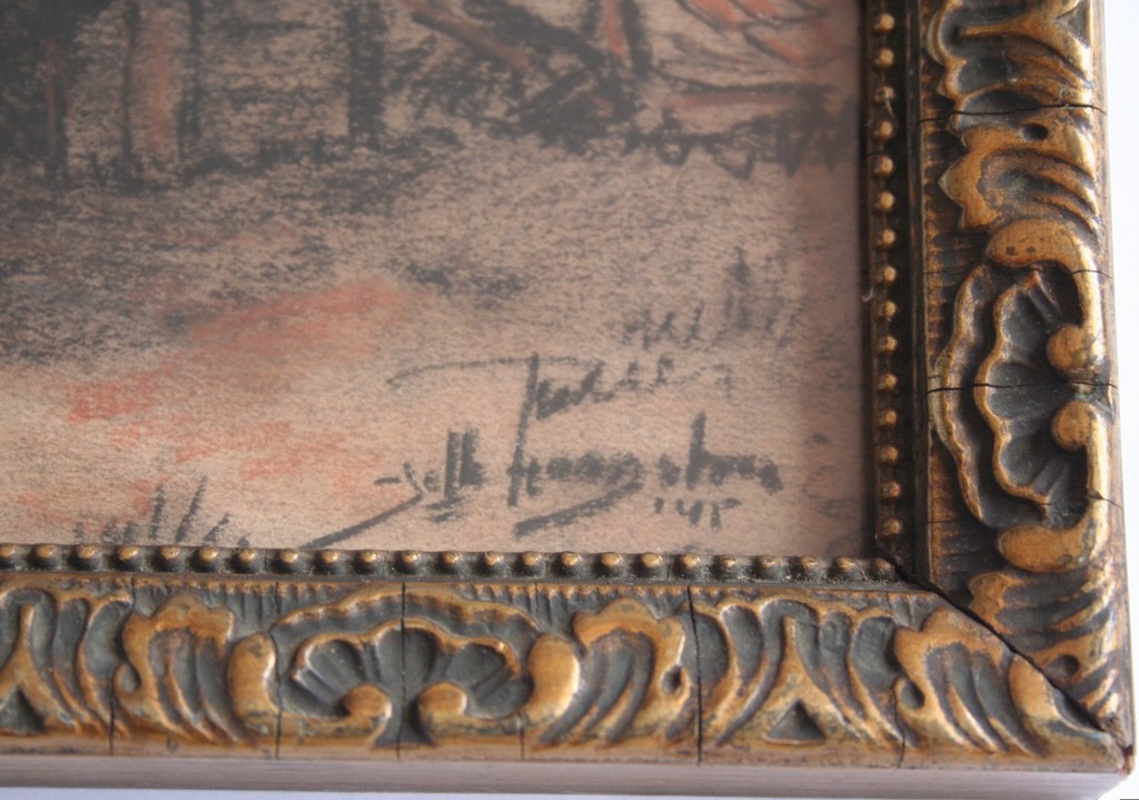 Jelle Hoogstra, twee tekeningen, één houtskool met pastel en één potlood kopen? Bied vanaf 40!