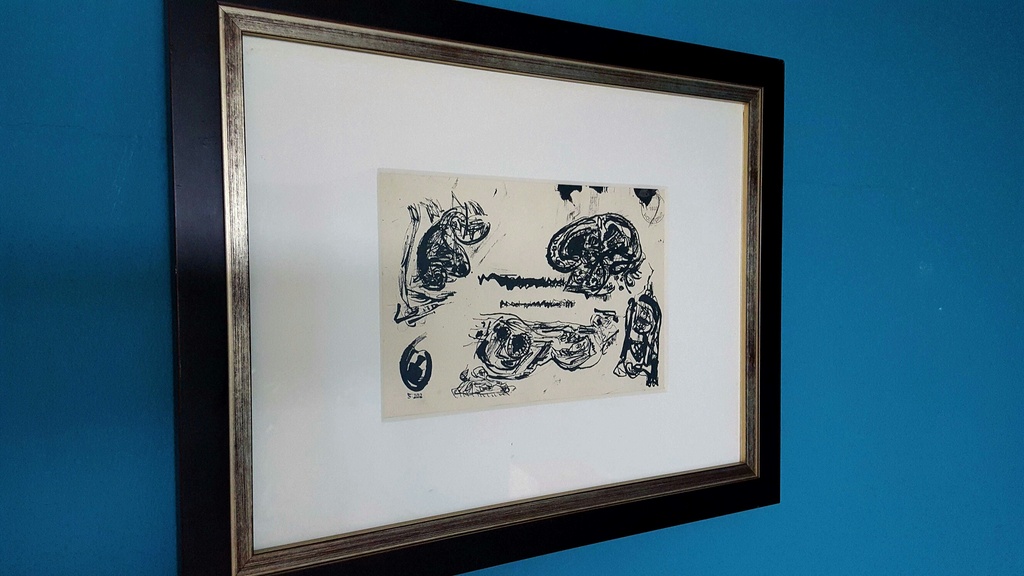 Theo Wolvecamp, inkt tekening op papier (dubbelzijdig) kopen? Bied vanaf 750!