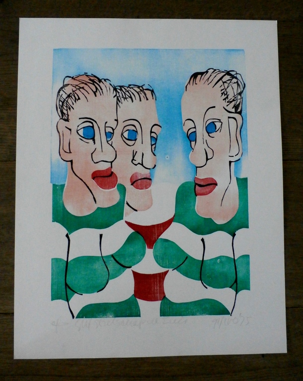 Grafisch gezelschap de Luis - Zeefdruk - 1975 kopen? Bied vanaf 45!