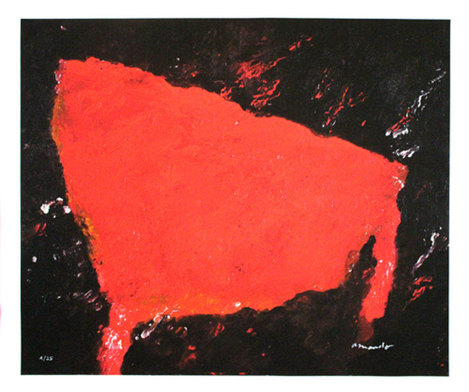 ARMANDO - tafel - Giclee op linnen , handgesigneerd en genummerd ,oplage 25 verkocht voor € 125!