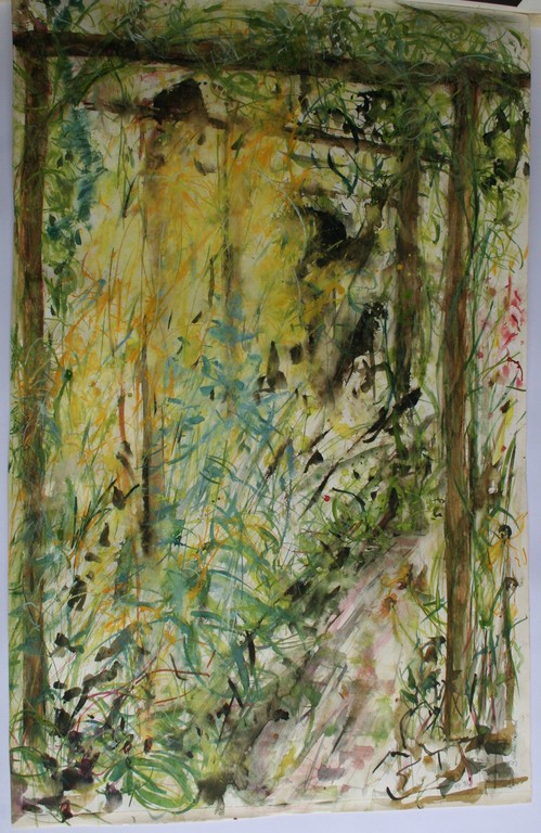 Monique Polak, aquarel, gulden roeden, 1997 kopen? Bied vanaf 40!