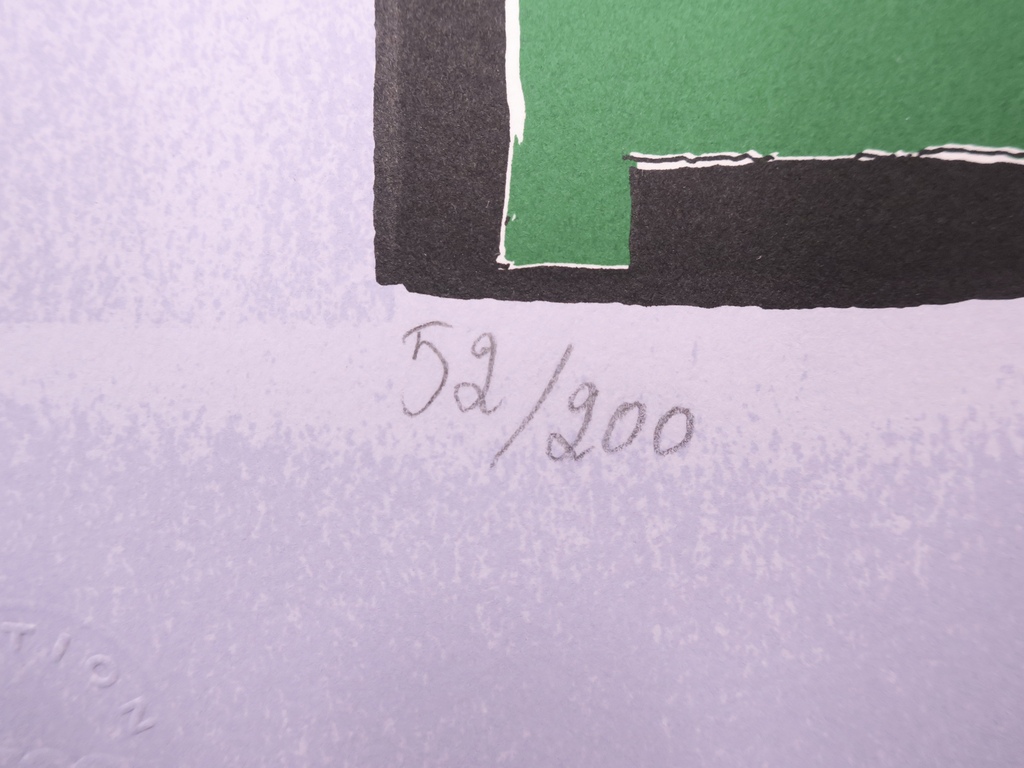 Christian Silvain: Zeefdruk, The blind bird (Groot) kopen? Bied vanaf 120!