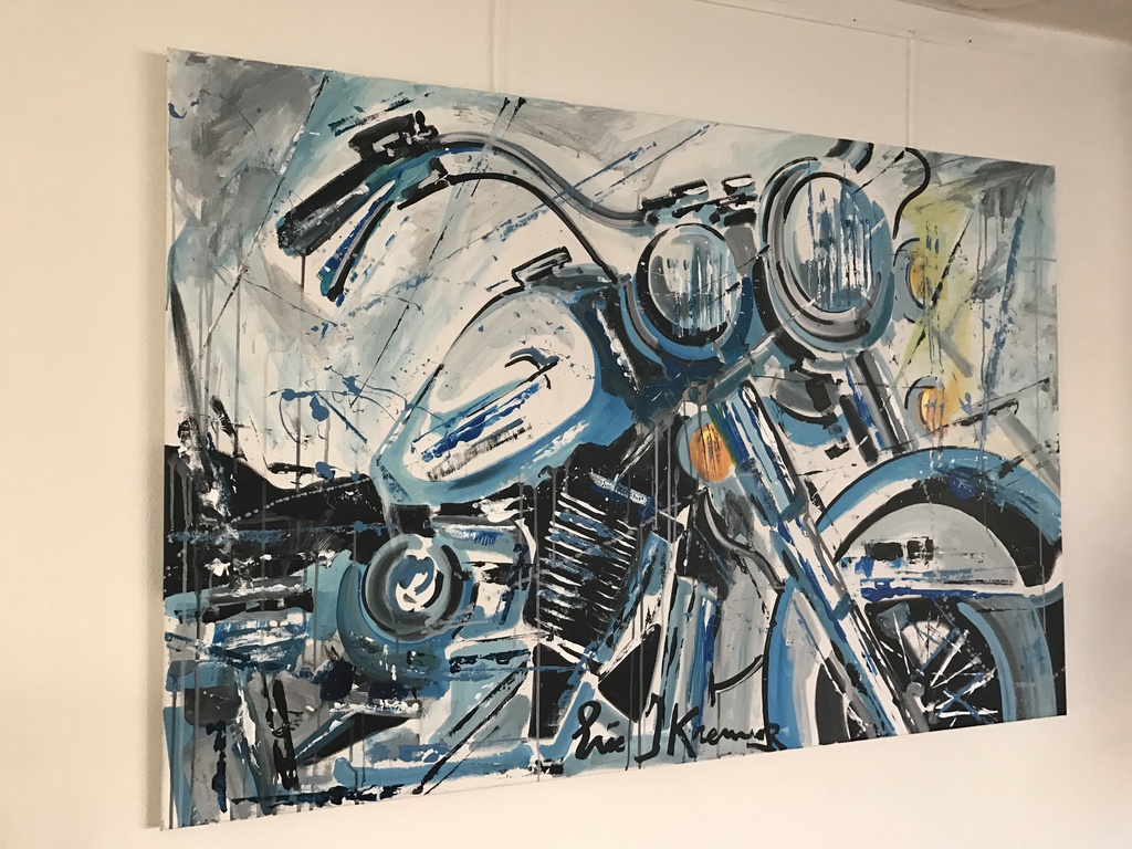 Eric Jan Kremer  acryl op doek  Harley Davidson kopen? Bied vanaf 950!