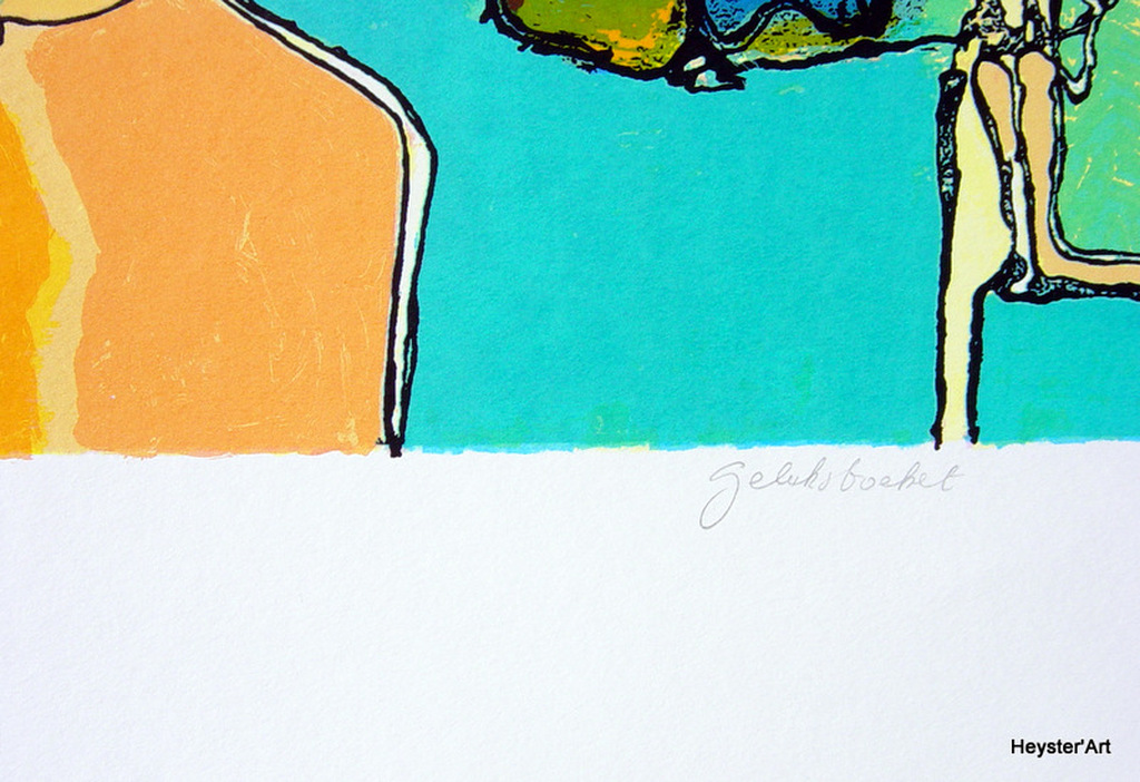 Jan Latinne - zeefdruk - Geluksboeket - oplage 99 kopen? Bied vanaf 49!