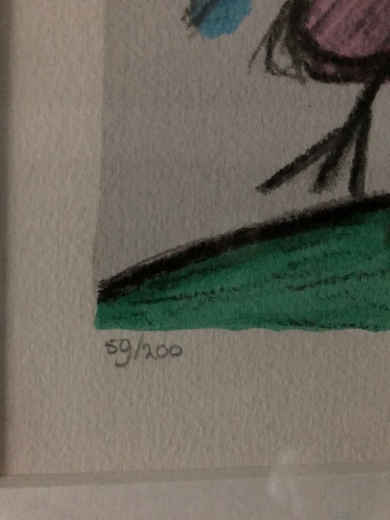 Corneille - L'ESPRIT DE L'OISEAU - Litho - ingelijst kopen? Bied vanaf 195!