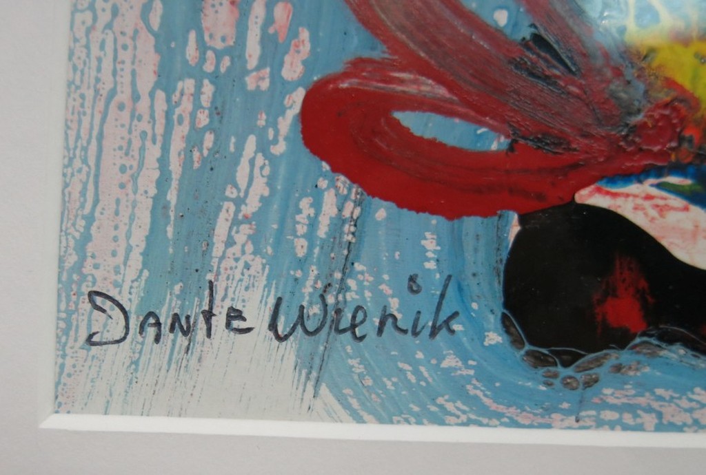 Jan te Wierik: Gemengde techniek op papier, Figuur - Ingelijst kopen? Bied vanaf 300!