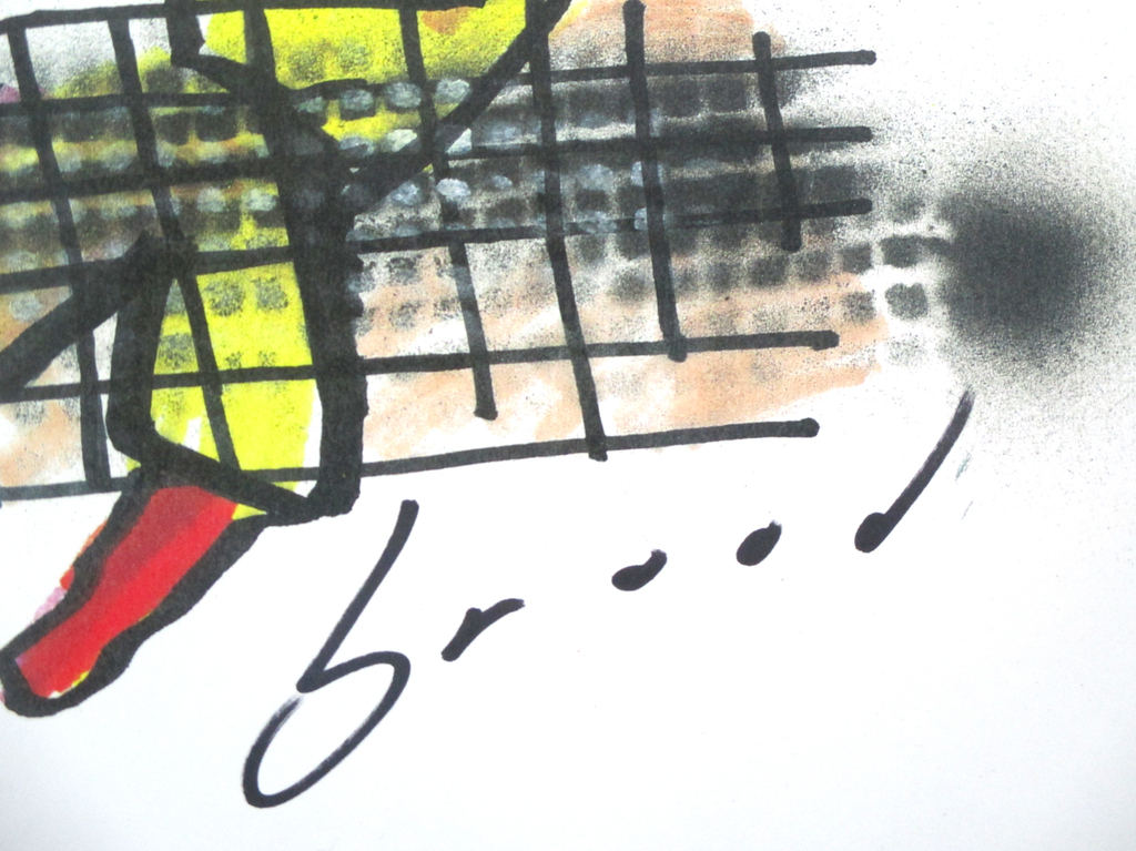 Herman Brood, TENNIS, handgesigneerde zeefdruk op dik papier kopen? Bied vanaf 1!