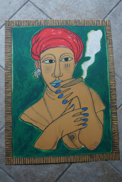 Corneille - litho - "Femme au cigare" - laaste kans, laagste prijs kopen? Bied vanaf 250!