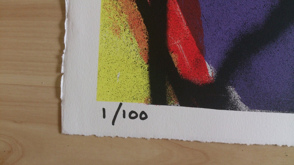 Herman Brood, zeefdruk, de bonte koe ed. 1/100 kopen? Bied vanaf 250!