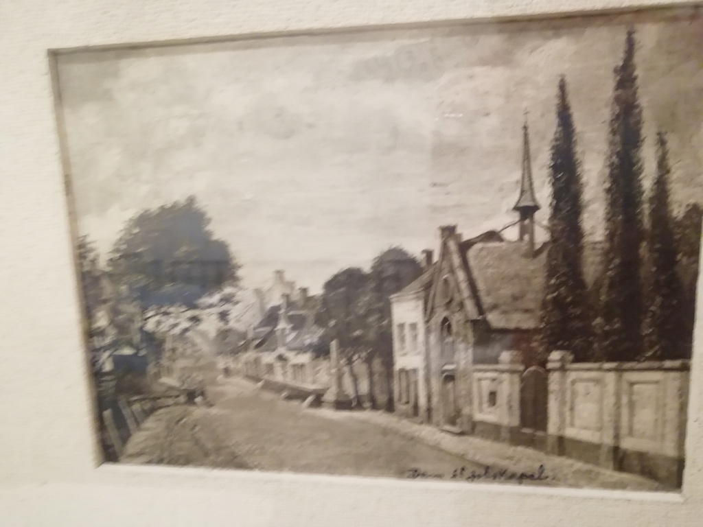 Frans Schuerweghs °1900 - +1983 pentekening, Sint-Jacobs kapel in Dambrugge kopen? Bied vanaf 1!
