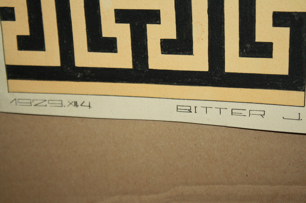 ABSTRACT ONTWERP VAN BITTER  -  1929 CUBISME kopen? Bied vanaf 1!