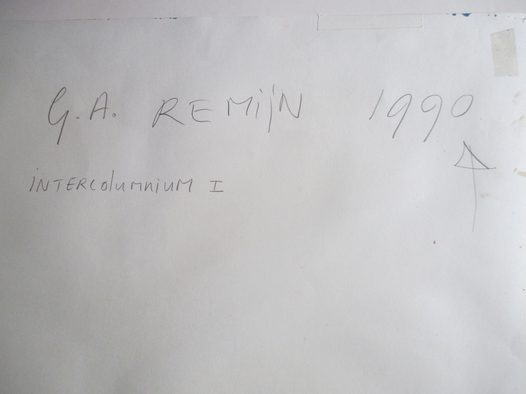 Goof Remijn, groot schilderij op papier, 1990 kopen? Bied vanaf 20!