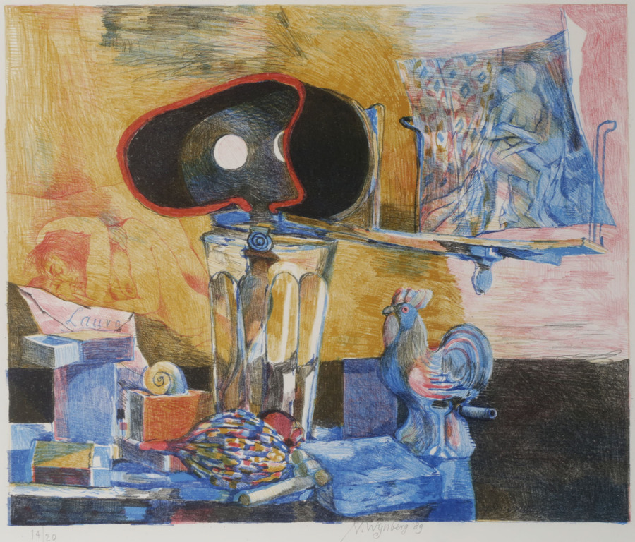 Nicolaas Wijnberg: Litho, De Stereoscoop - Ingelijst kopen? Bied vanaf 60!