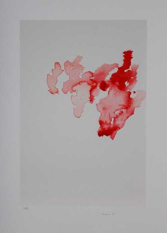 ARMANDO Giclee COMPOSITIE IN ROOD Handgesigneerd OPLAGE SLECHTS 25 EX!! verkocht voor € 70!