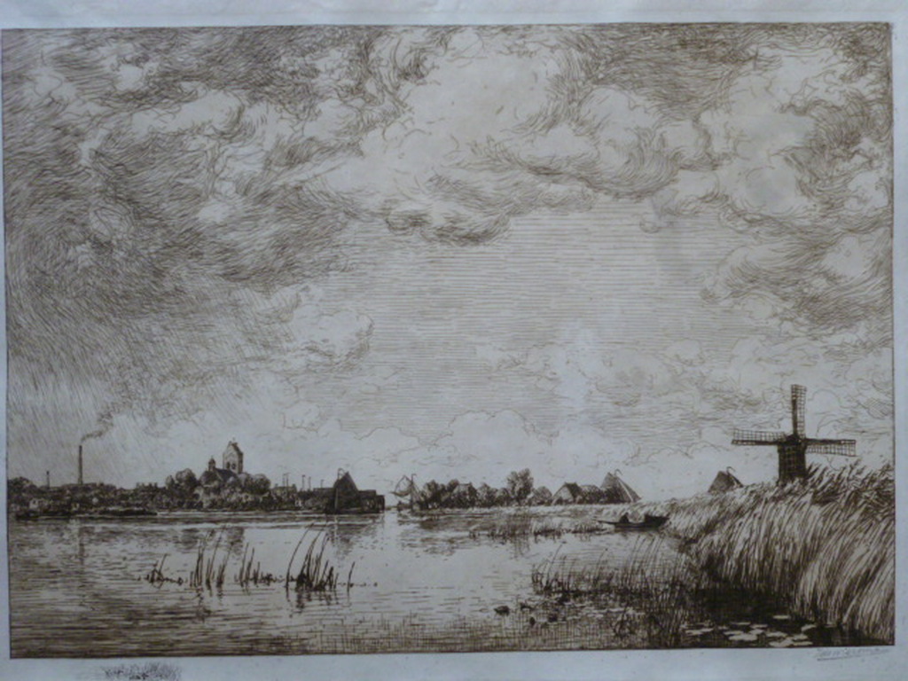 Ids Wiersma - ets - Noordkant Pikmeer bij Grouw kopen? Bied vanaf 175!