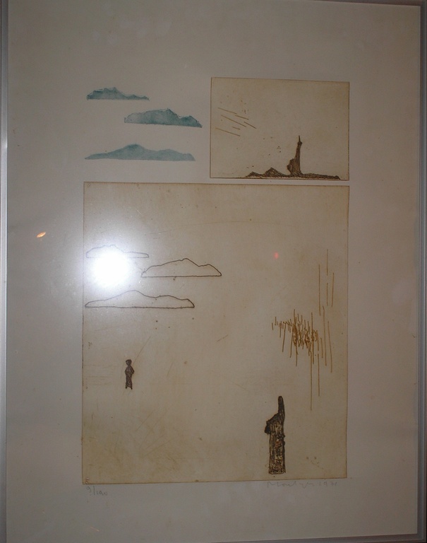 Jan Montijn: “Solitude” - kleurenets op papier verkocht voor € 70!