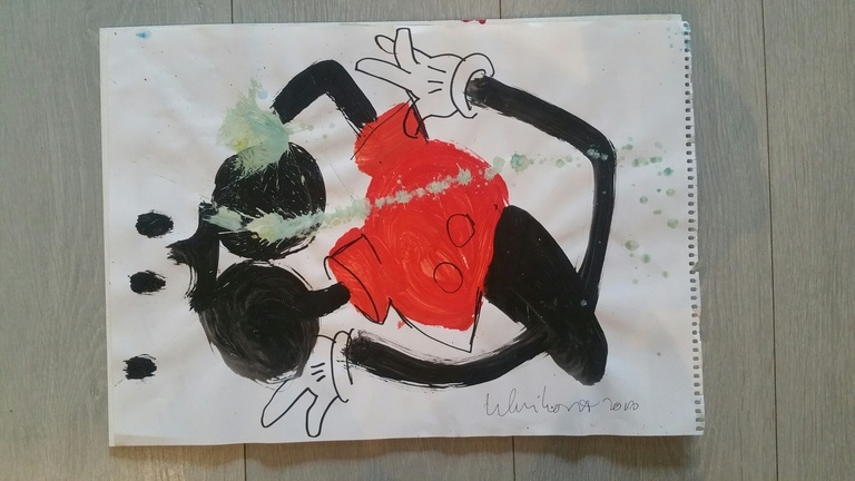 Peter Klashorst - origineel werk - serie Mickey Mouse kopen? Bied vanaf 40!