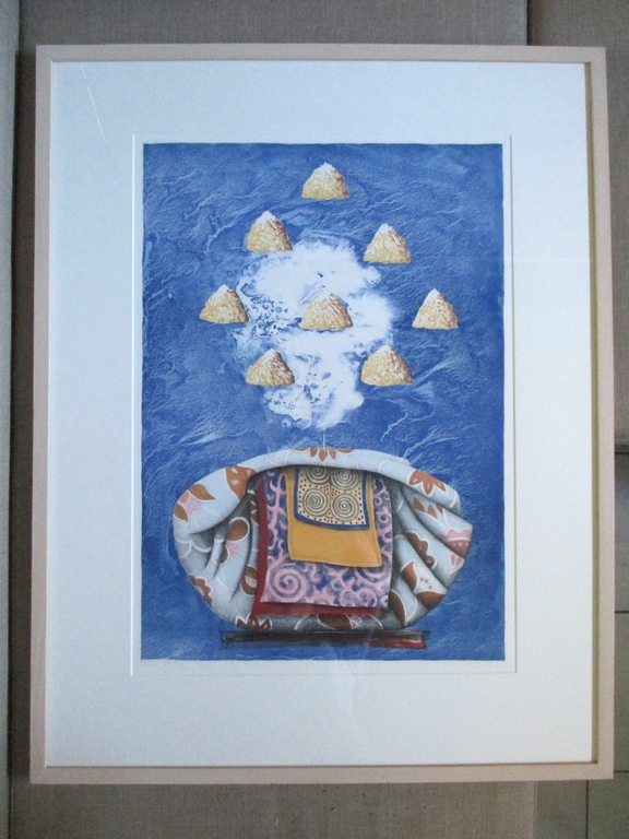 Lon Buttstedt, ingelijste litho 'Himalaya blues V', Barth lijst kopen? Bied vanaf 50!