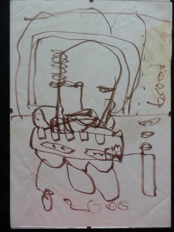 HERMAN BROOD 3 originelen STIFTTEKENINGEN op papier kopen? Bied vanaf 125!