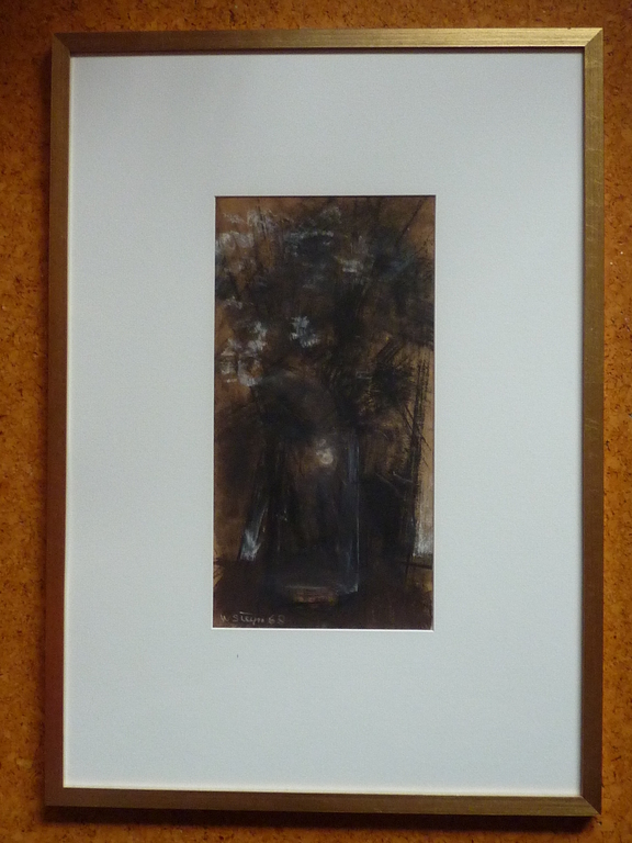 WIM STEIJN / Steyn Stilleven krijttekening 1968 kopen? Bied vanaf 50!