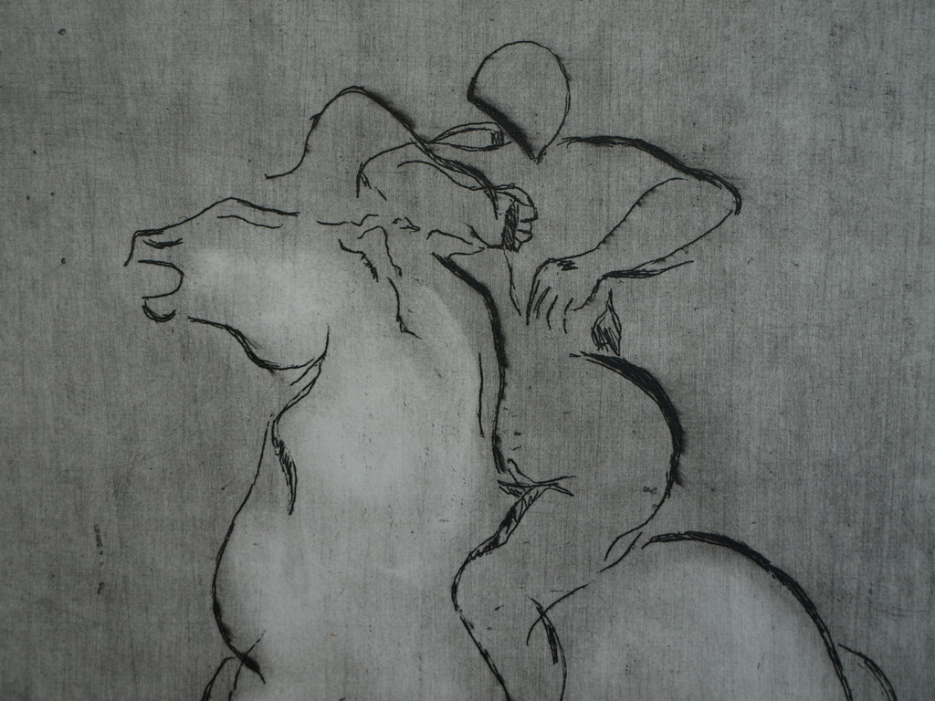 WIM WORM (1939) – Ets – Hijgend hert  – Gesigneerd – 1979 - Oplage 15 ex. kopen? Bied vanaf 1!