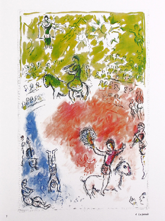 Marc Chagall - La parade - Derriere le miroir- no.246 / 1981 verkocht voor € 40!