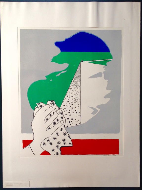 Jacob Zekveld, litho in 5 kleuren, "Beslagen Ruit", 1966, Prent 190 kopen? Bied vanaf 49!