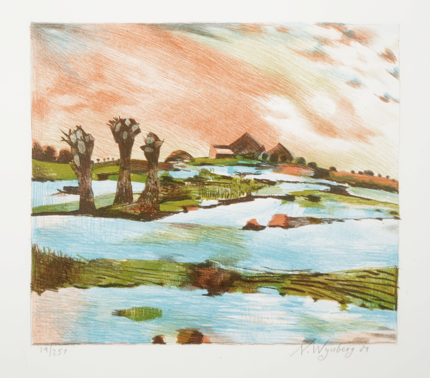 Nicolaas Wijnberg: Litho, Landschap I  kopen? Bied vanaf 1!