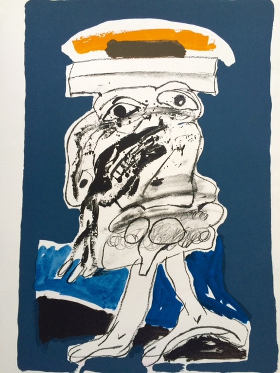 Lucebert, lithograph, zonder titel verkocht voor € 400!