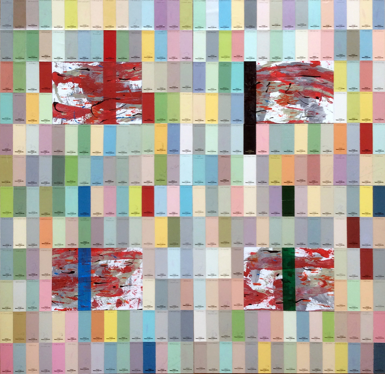 Jack Vissers - Jack Vissers - CORFLUX - collage en acryl kopen? Bied vanaf 65!