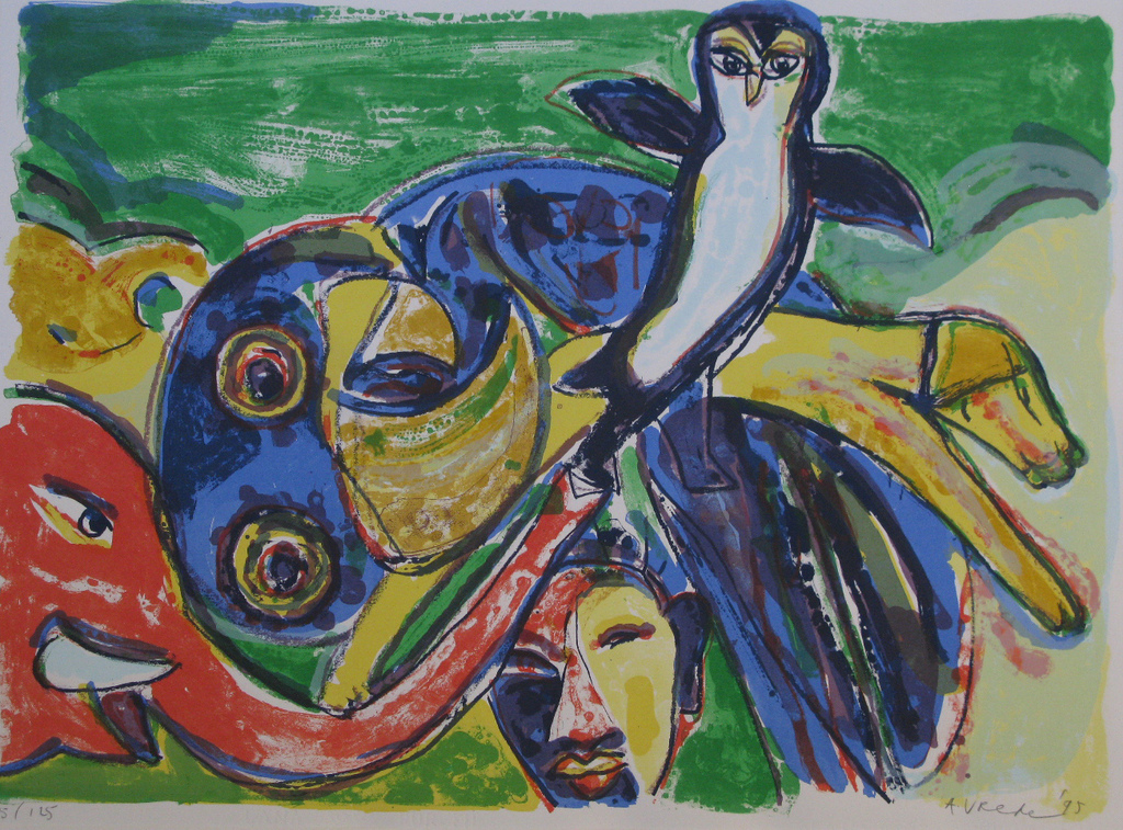 ANTON VREDE - grote Lithografie - kleine oplage - GESIGNEERD kopen? Bied vanaf 25!