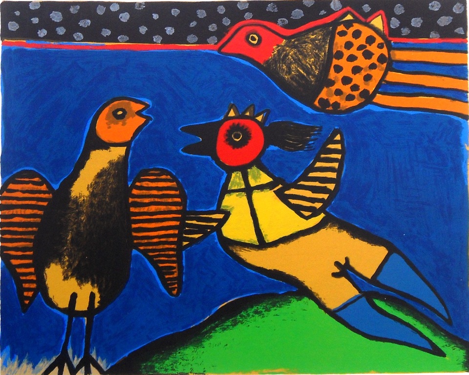 Corneille : vogels in blauw en groen kopen? Bied vanaf 135!