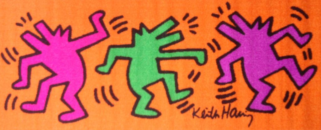Keith Haring - Zeer groot origineel Carpet verkocht voor € 59!