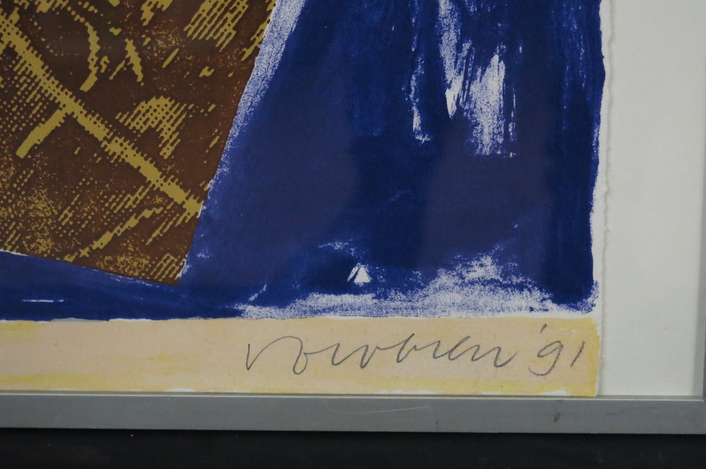 Jelis van Dolderen: Zeefdruk, Zonder titel -Ingelijst kopen? Bied vanaf 50!