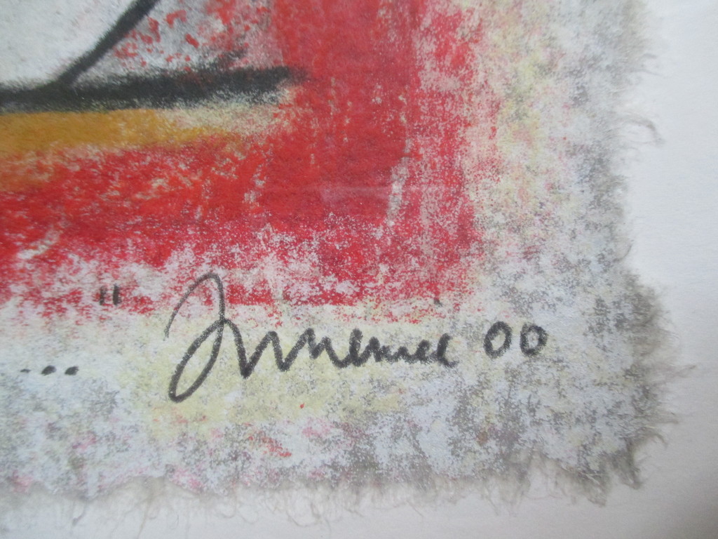 Hans Innemee, ingelijste grafiek, "Together Looking" 2000 kopen? Bied vanaf 70!