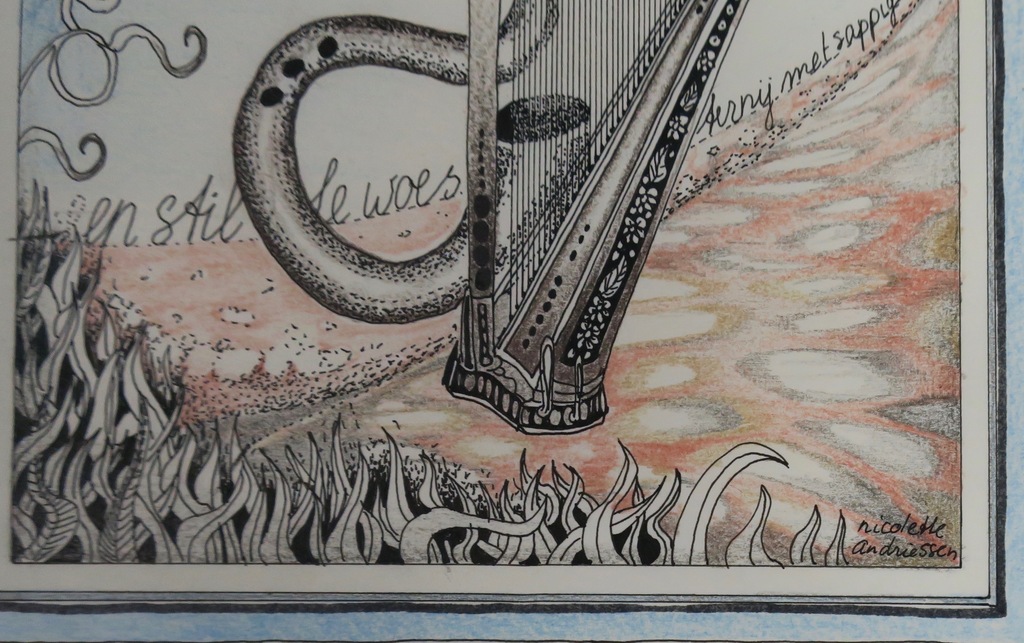 Nicolette Andriessen: Gemengde techniek op papier, Een stille woesternij... kopen? Bied vanaf 1!