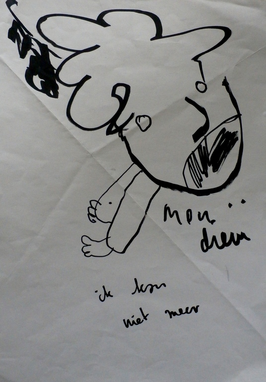 Herman Brood - tekening: Ik kan niet meer kopen? Bied vanaf 75!