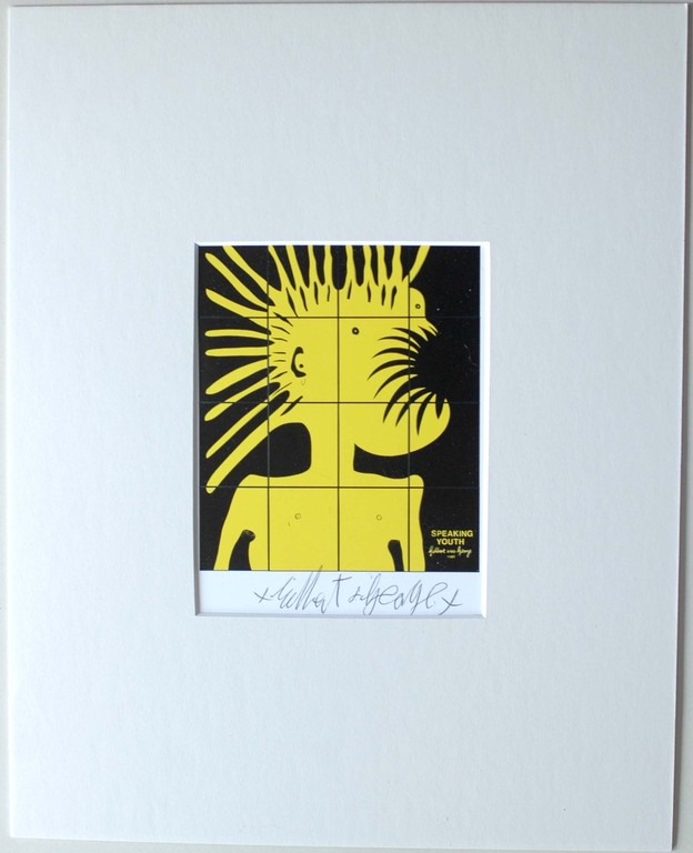 Gilbert & George - Speaking Youth 1981 - artcard - handgesigneerd kopen? Bied vanaf 39!