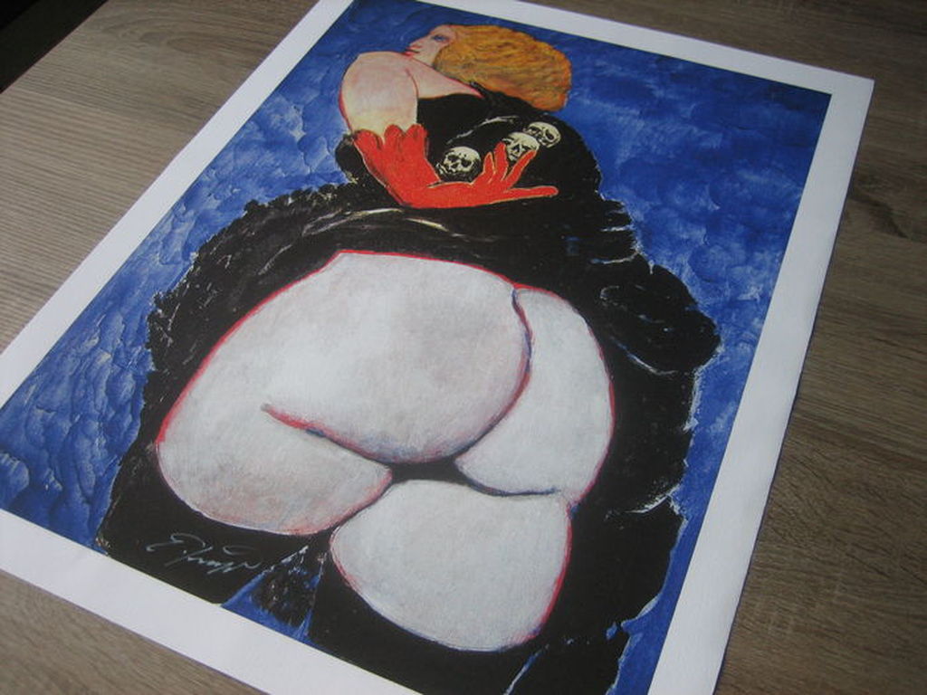 Ernst Fuchs - Die Kopfsammlerin - Giclée op canvas - Handgesigneerd - 2012 kopen? Bied vanaf 55!