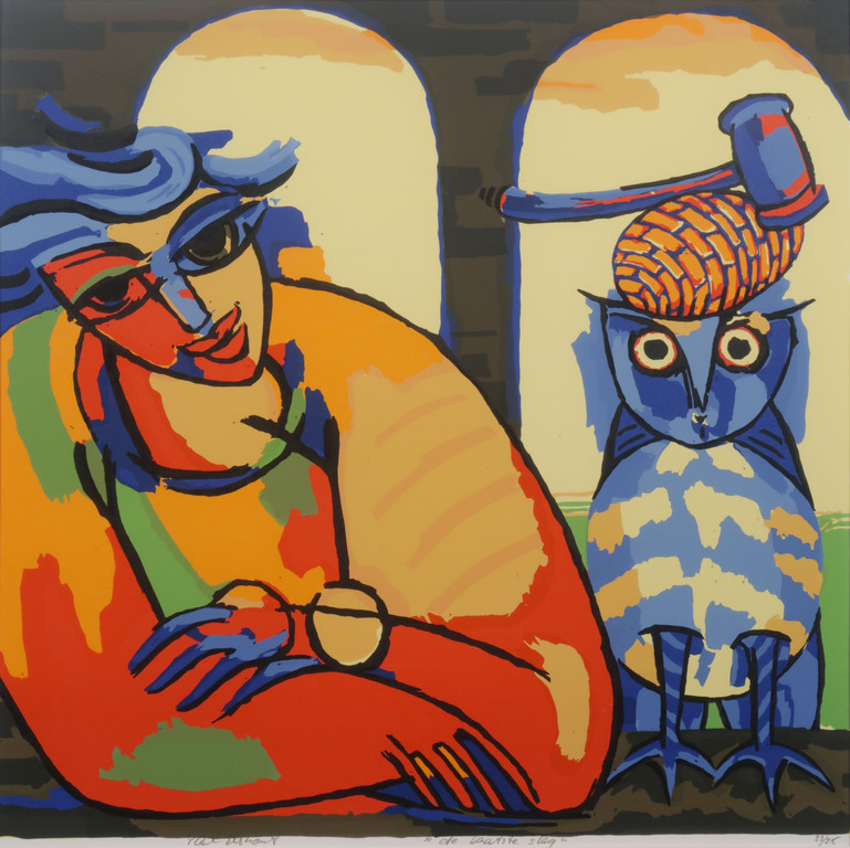 Paul Elshout: Zeefdruk, De laatste slag - Ingelijst kopen? Bied vanaf 1!