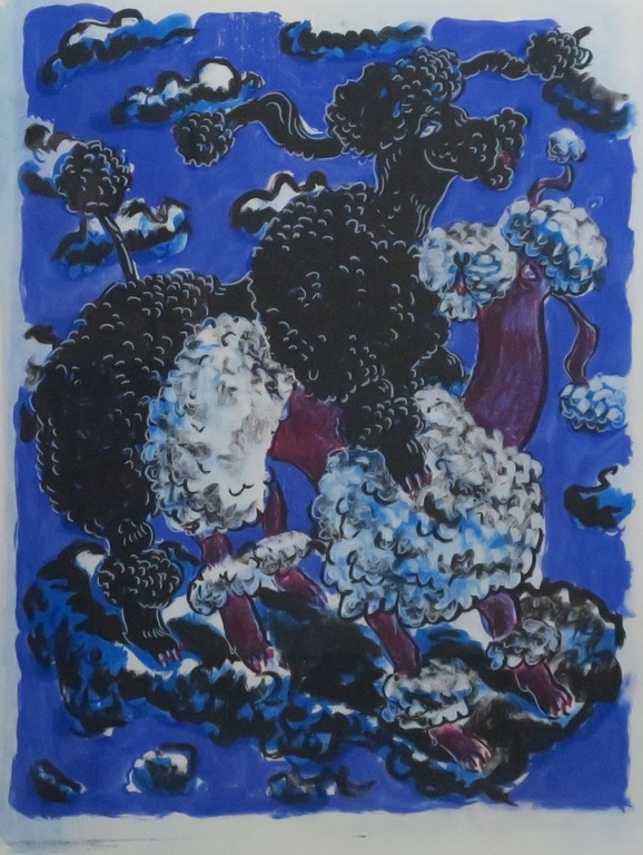 Frans Franciscus: Zeefdruk, Two bitches making out - Ingelijst kopen? Bied vanaf 50!