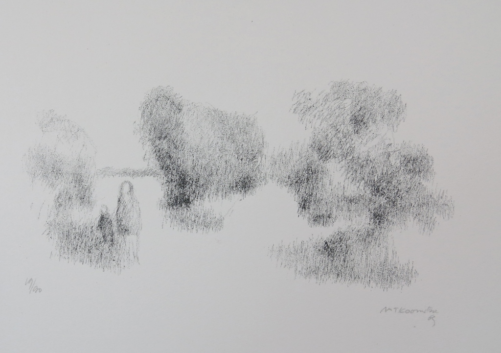 Metten Koornstra: Litho, Zonder titel verkocht voor € 50!