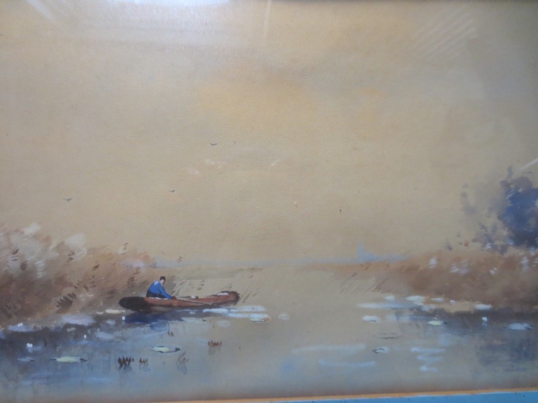 Aris Knikker - Aris Knikker (1887-1962) Aquarel Polderlandschap. kopen? Bied vanaf 40!